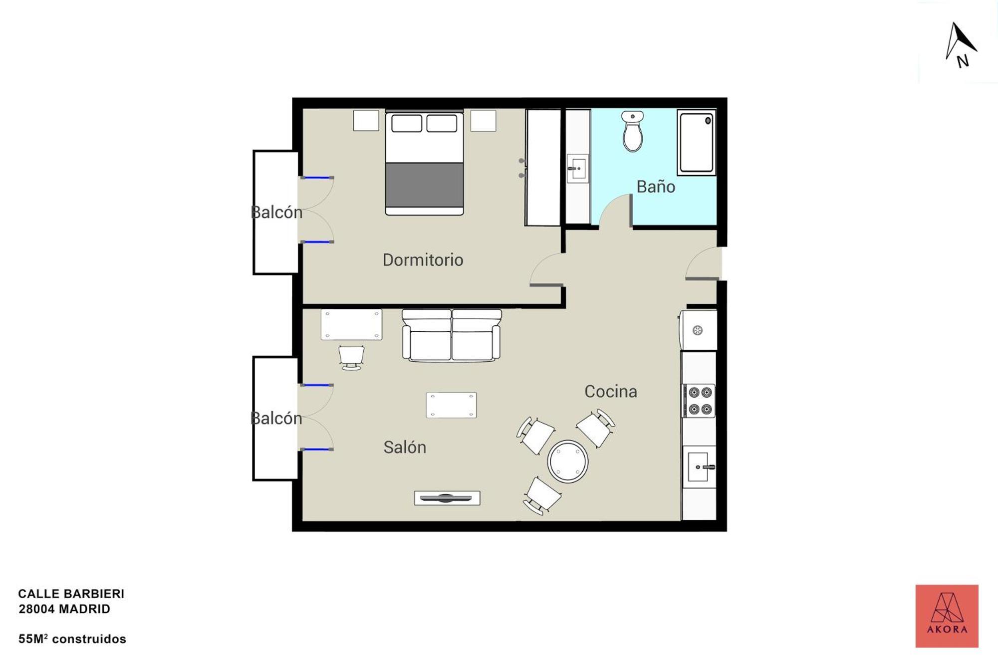 One Bedroom Apartment In Chueca Madrid Bagian luar foto